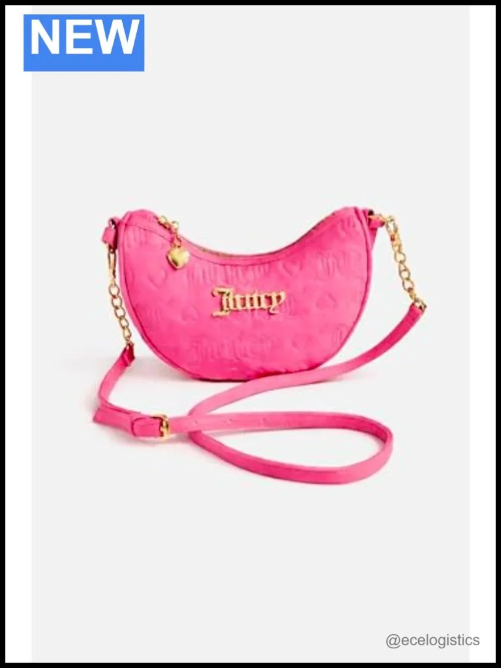 Mini Hobo Shoulder Bag with Adjustable Crossbody Strap Gold Hardware